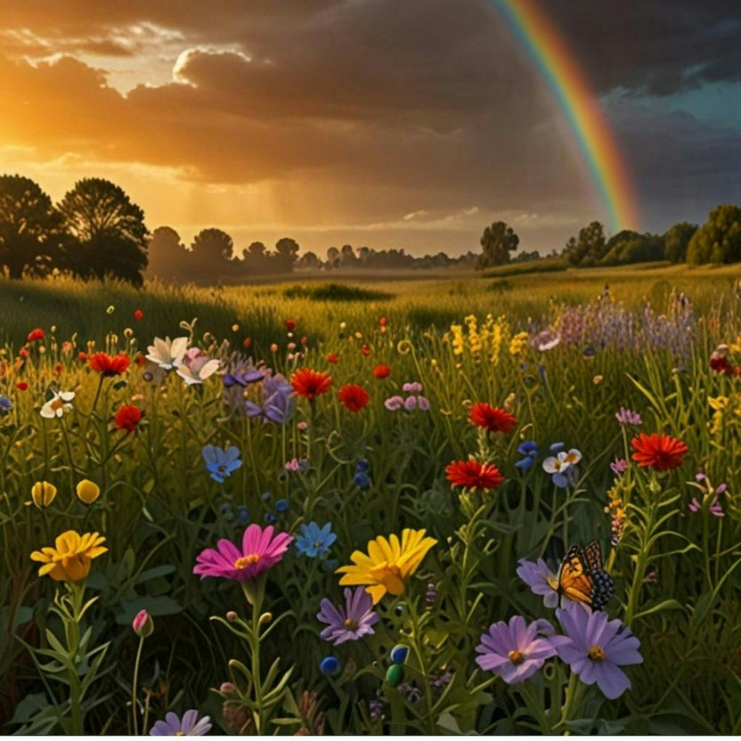Rainbow In The Meadow 1