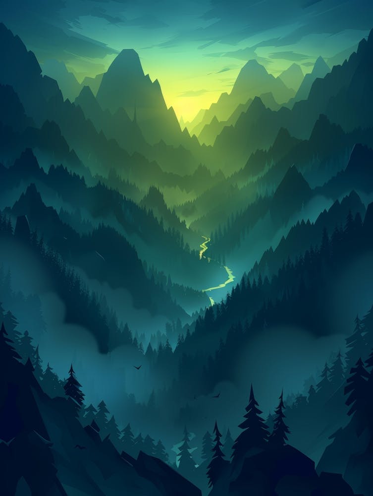 Paysage Montagneux 29