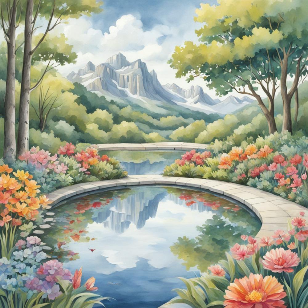 Pond In The Mountains