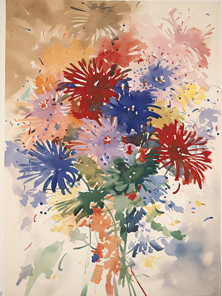 Aster Flower Illustration 2