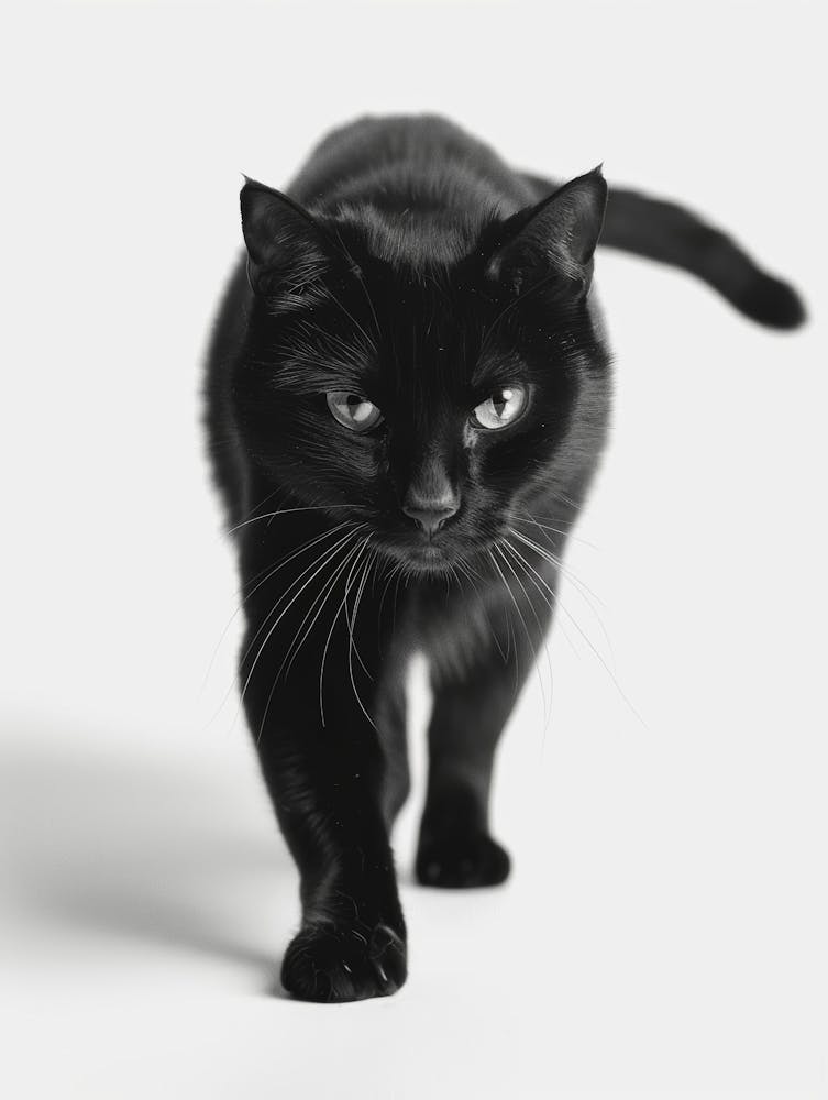 Black Cat Walking 1