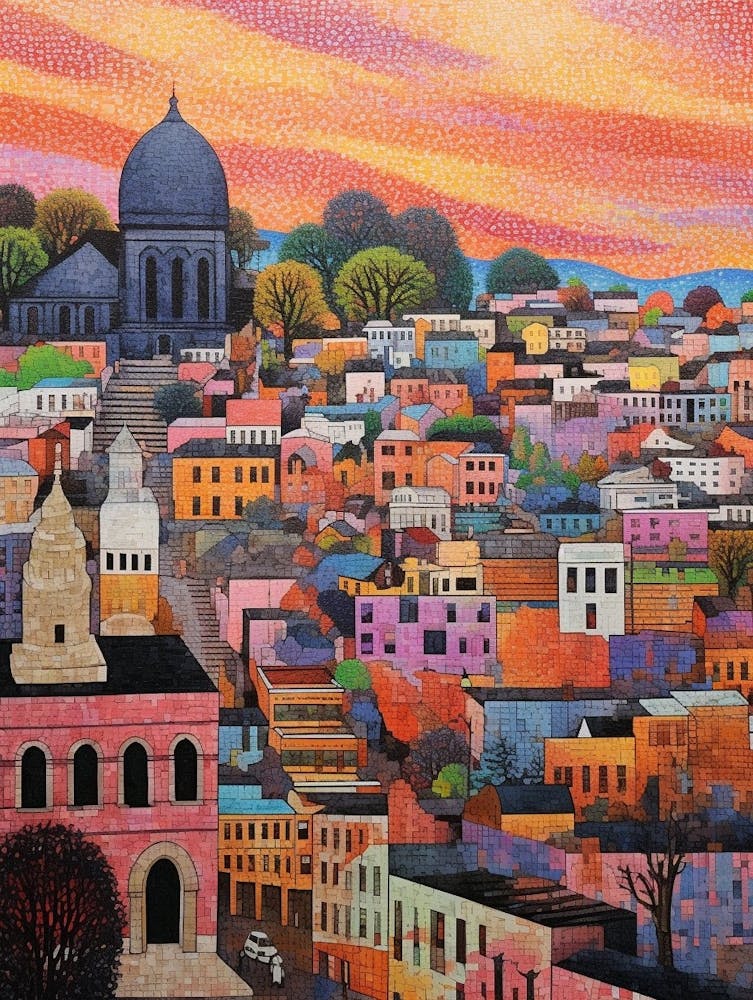 Tacoma Museum District Pointillism 26