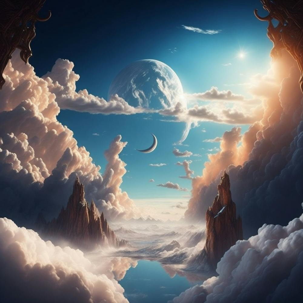 Leonardo Diffusion Heaven Wallpaper 0