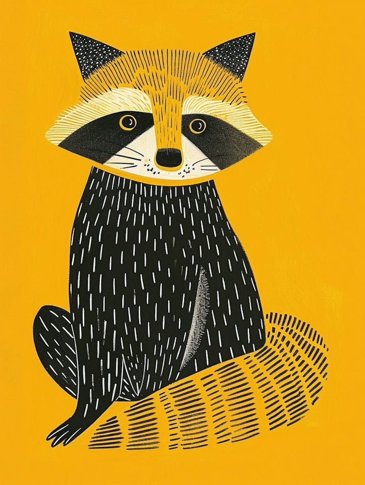 Yellow Raccoon 3