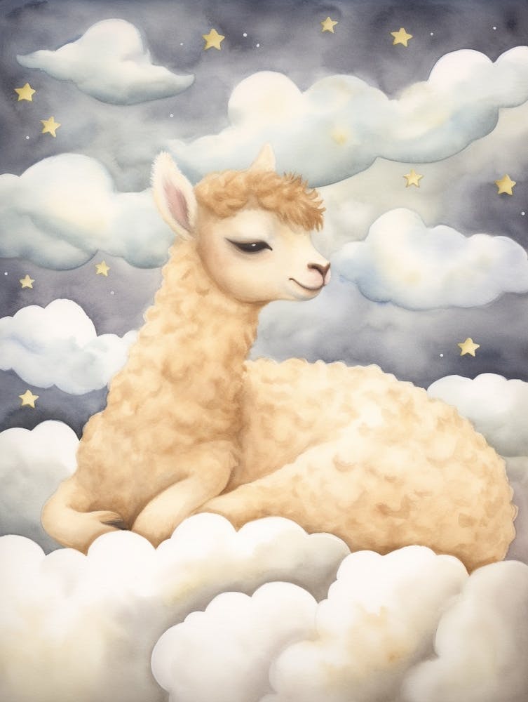 Sleeping Baby Alpaca 4
