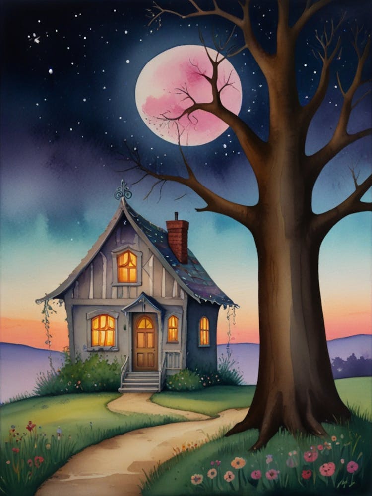 House In The Moonlight