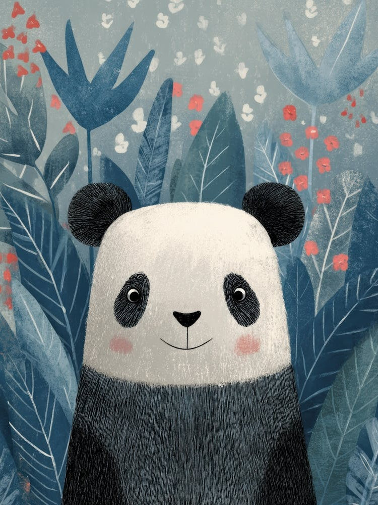 Panda Bear In The Jungle