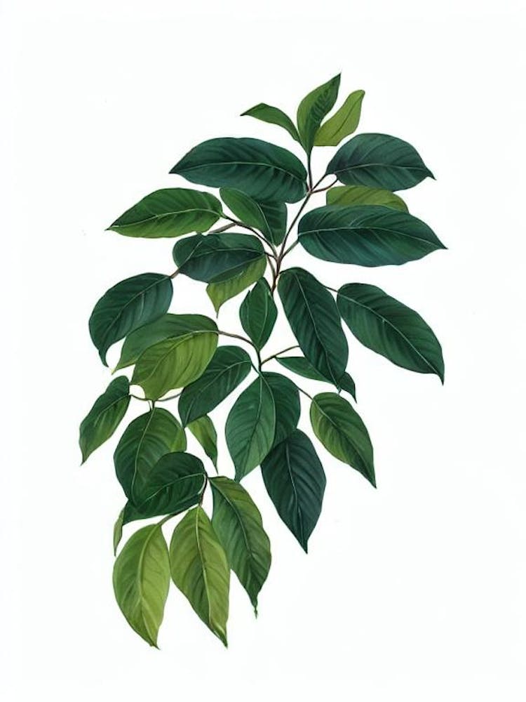 Powder Puff Tree (Calliandra Haematocephala) Watercolor