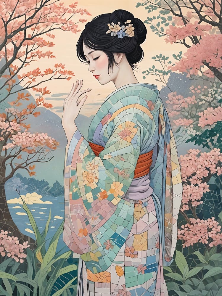 Admiring The Blossoms