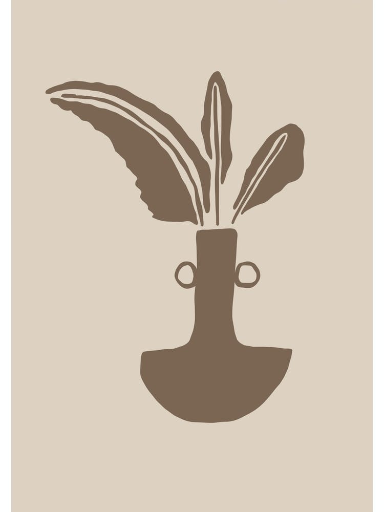 Plant In A Vase Line Drawing