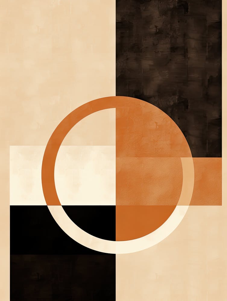 Prism Of Peace; Beige Mid Century Harmony
