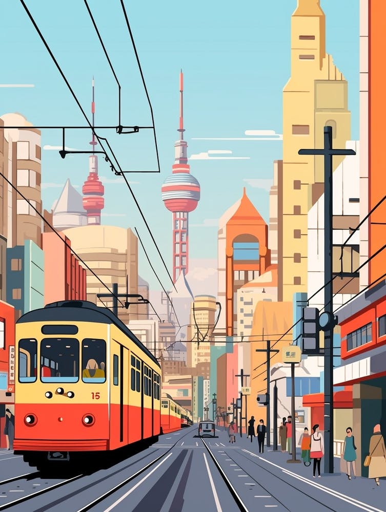Japan 3 Travel Illustration