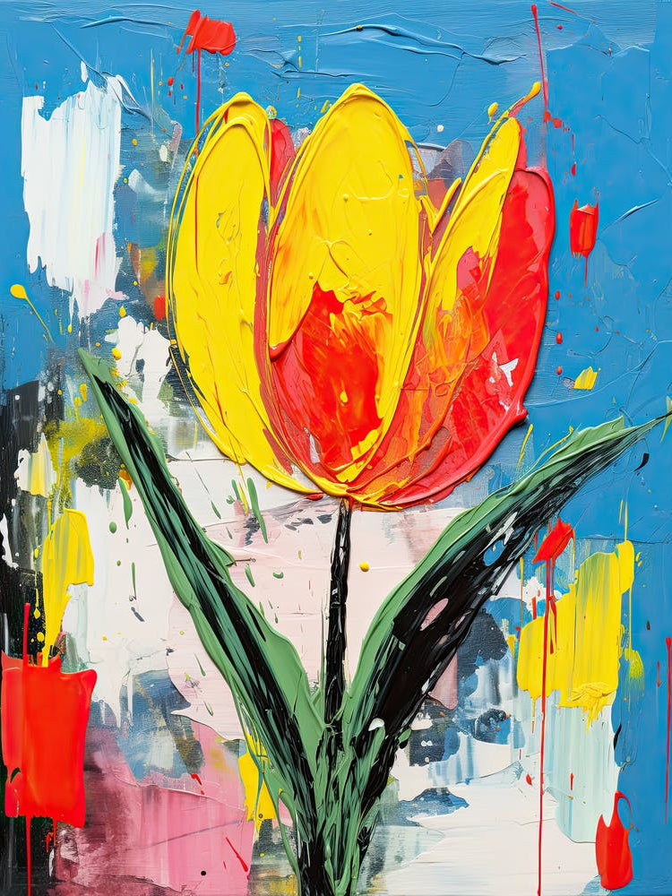 Graffiti Bouquet Dreams: Tulips