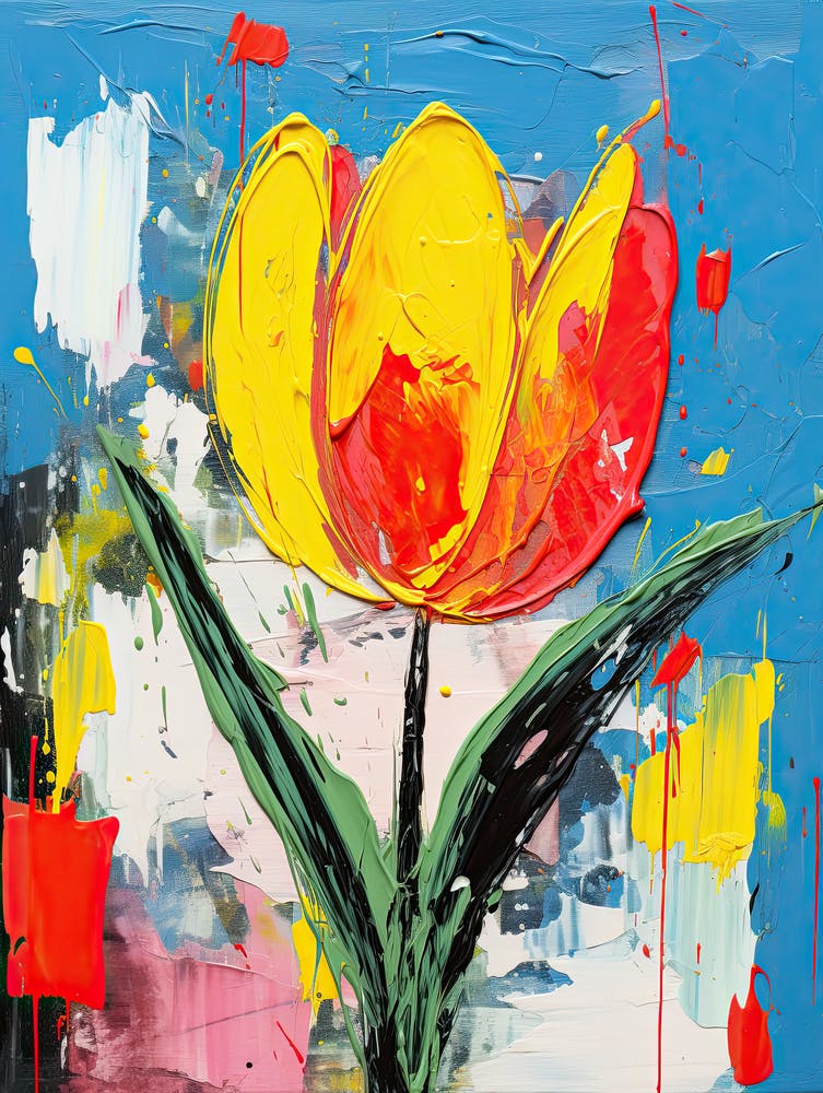 Graffiti Bouquet Dreams: Tulips