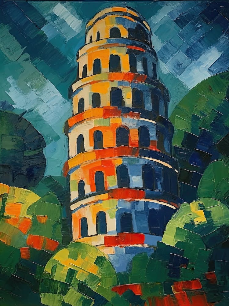 Tower Of Pisa Henri Matisse Style 3