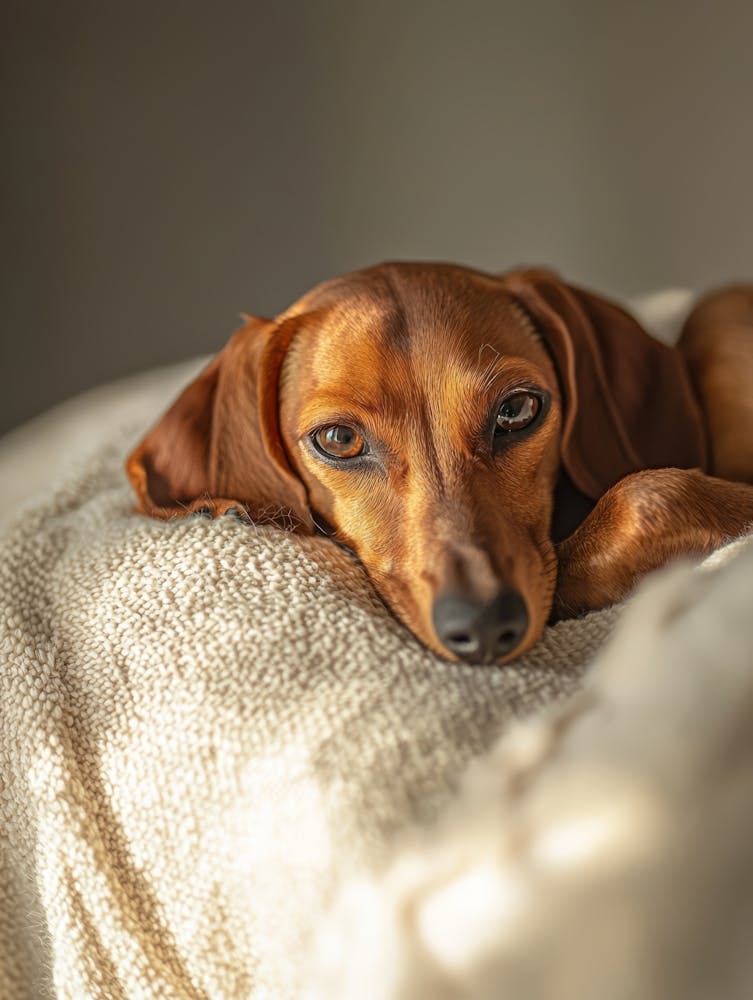 Dachshund.Generated AI. Wall