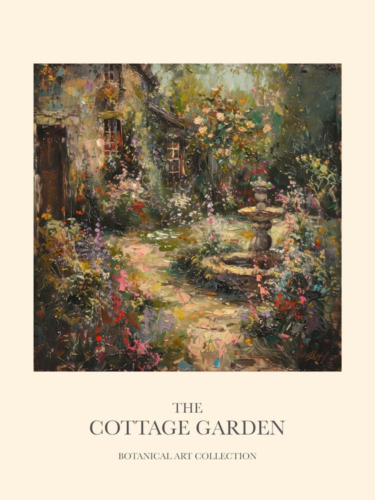 Flower Symphony Cottage Garden Poster 3