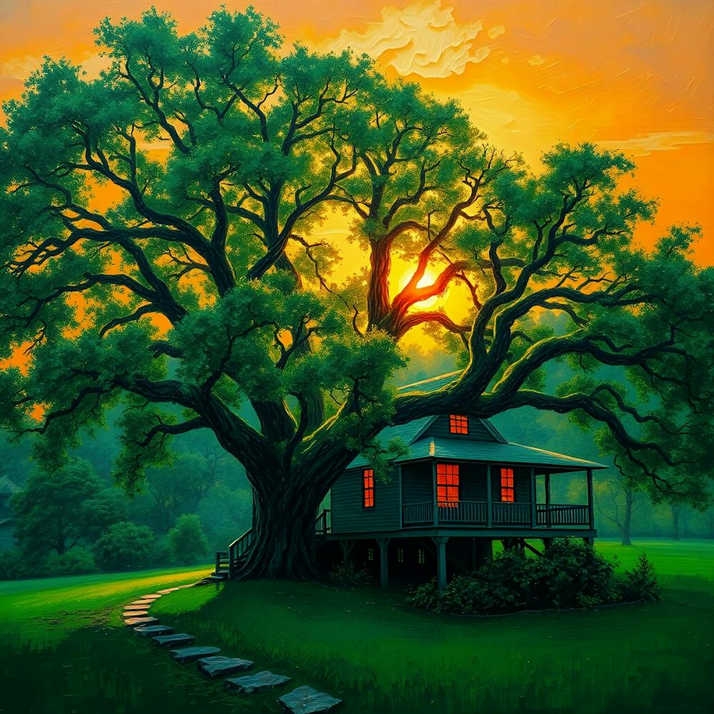 House Under A Tree