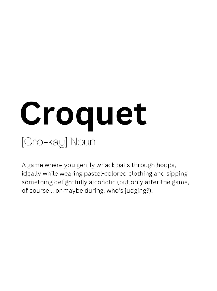 Croquet Definition Meaning