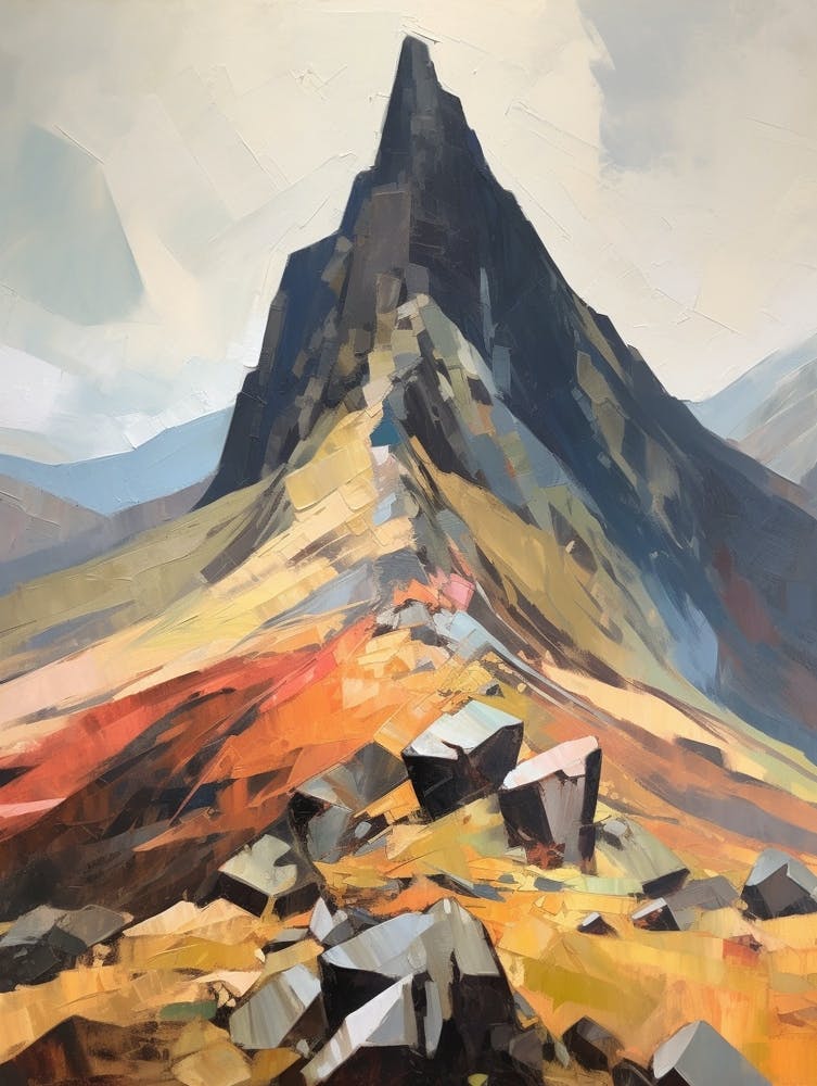 Tryfan Wales 2 - Peinture Montagne