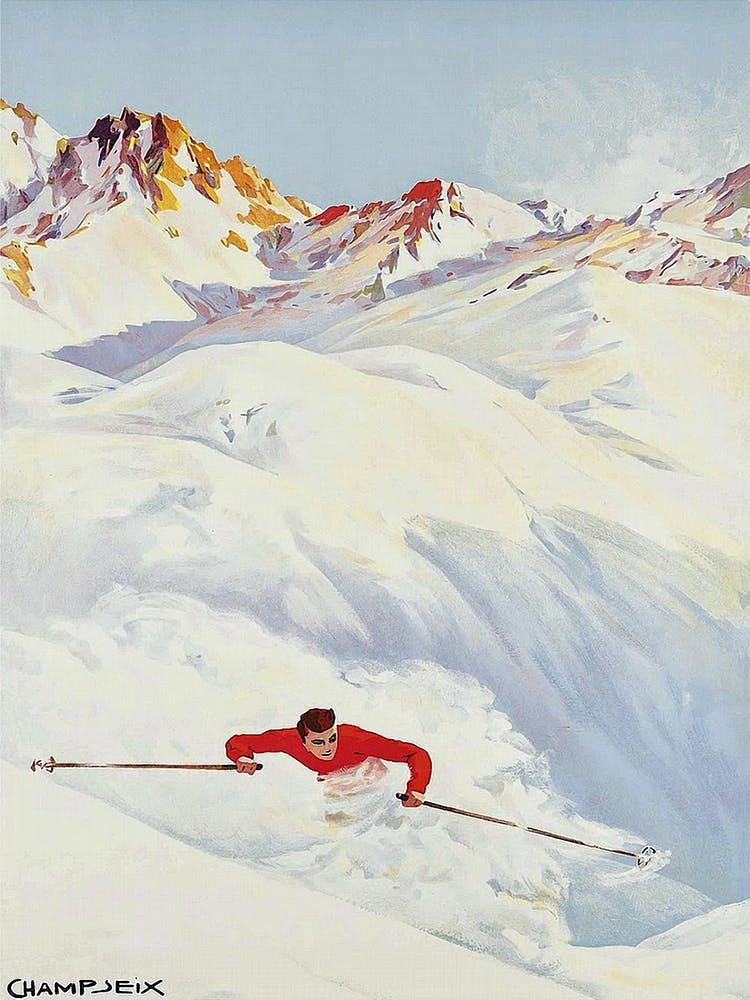 Skiing In Champex, France