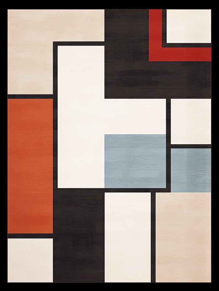 Mid Century Mosaic; Geometric Art Impressions