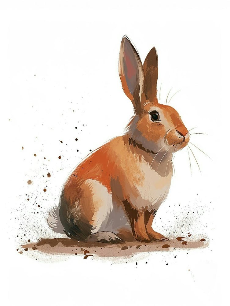 Rex Rabbit Nursery Illustration 2