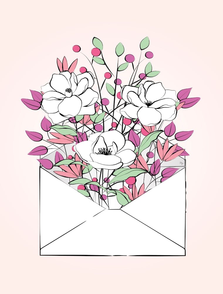 Flower Letter
