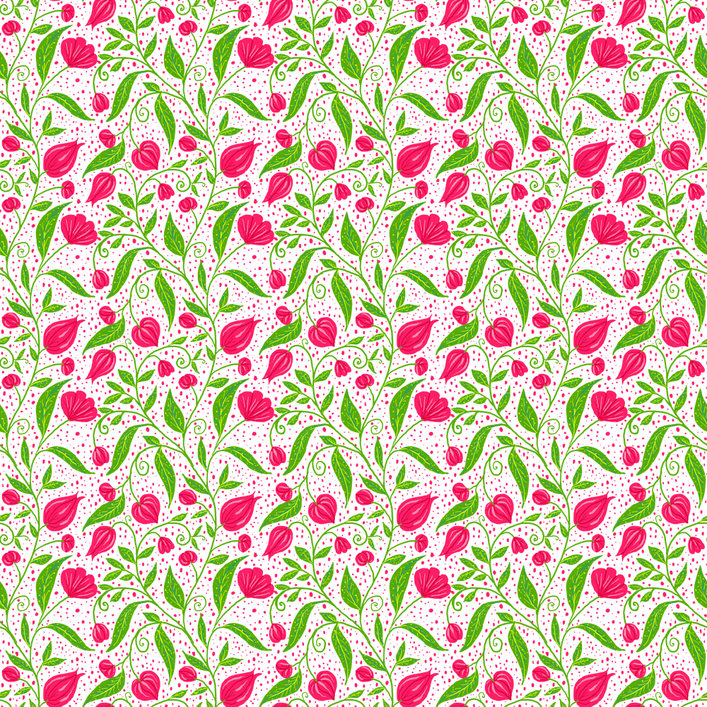 Red flowers on Neutral
