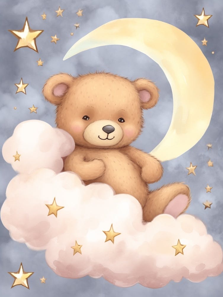 Sleeping Baby Bear Cub 4