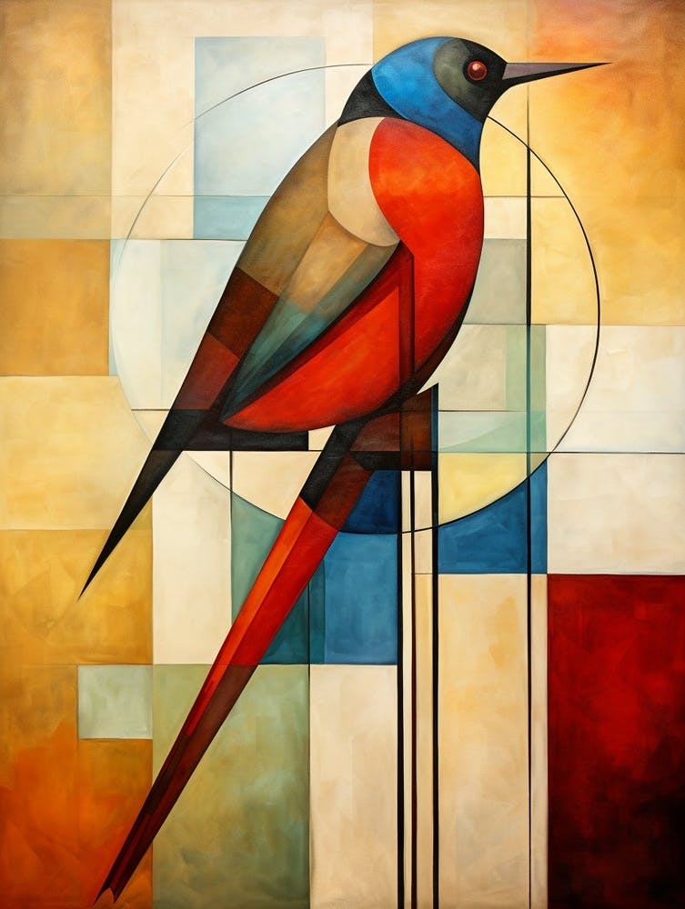 Bird Abstract Pop Art 7