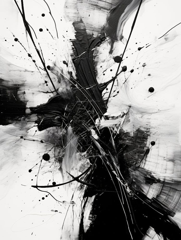 Verbindung Abstrakt Schwarz Und Weiß 4
