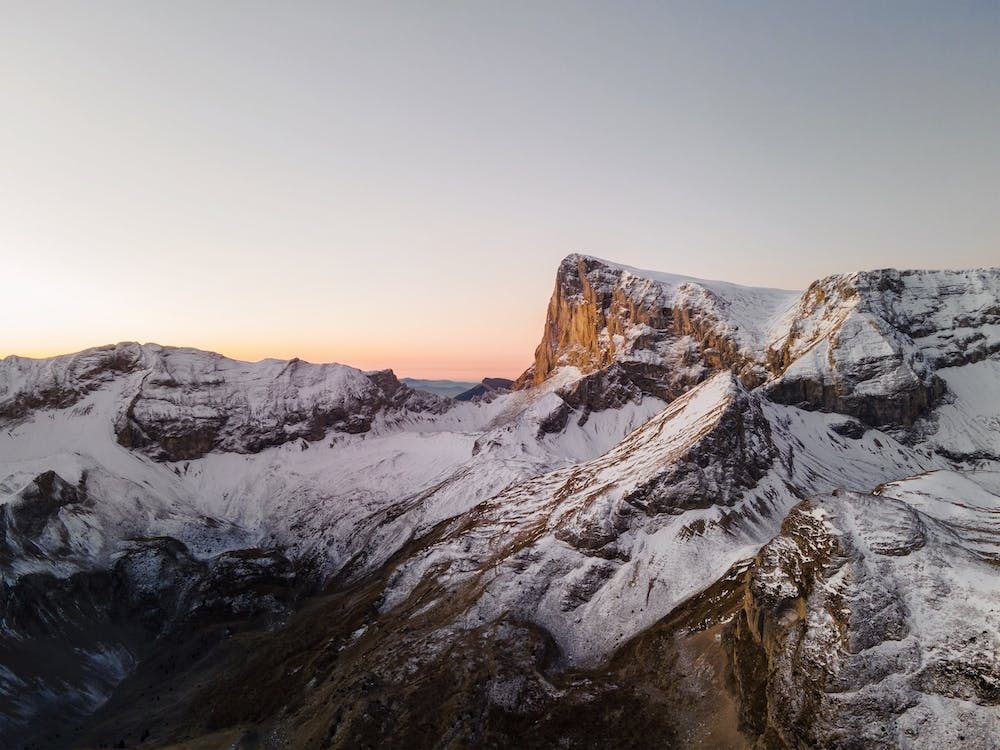Pastel Snowy Mountain