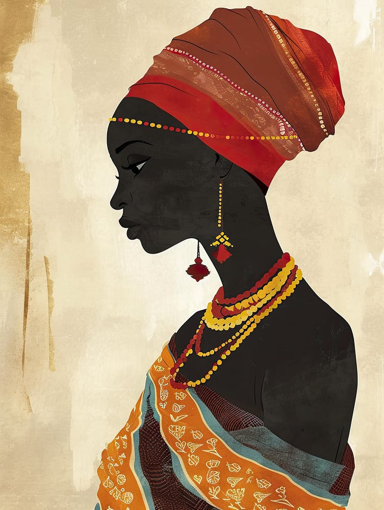 African Woman 35, Boho