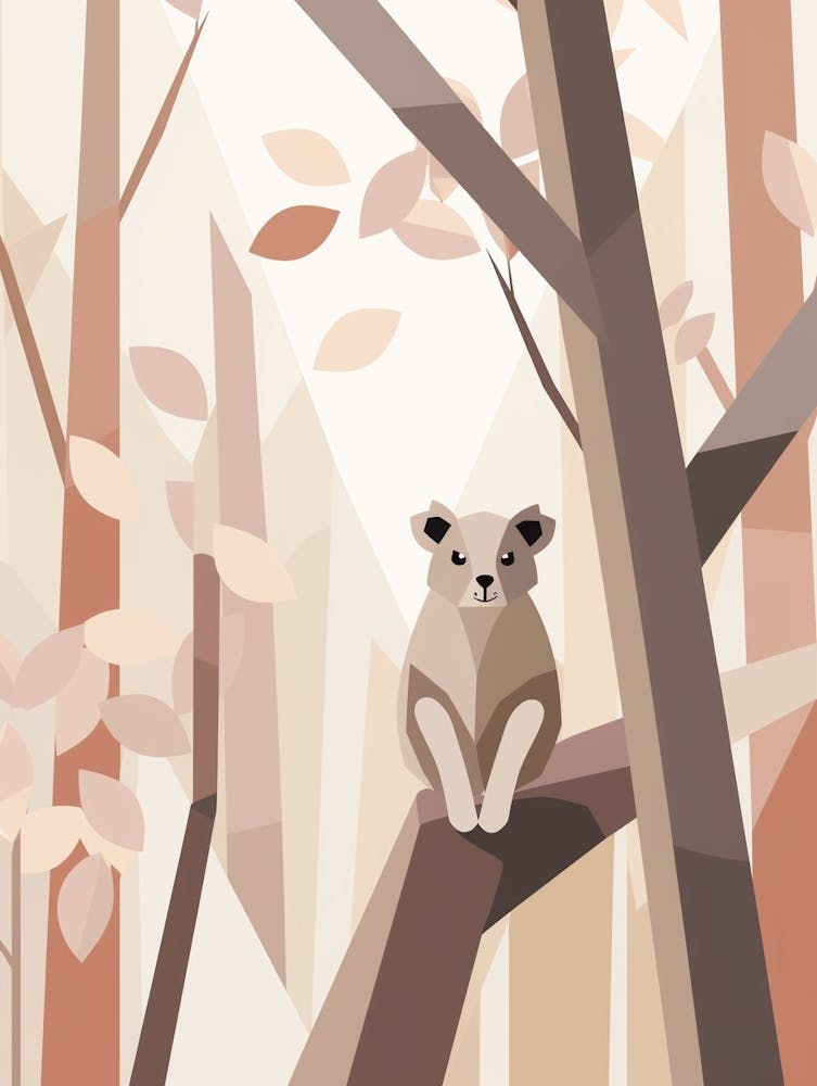 Koala Minimalistisch Abstrakt 3