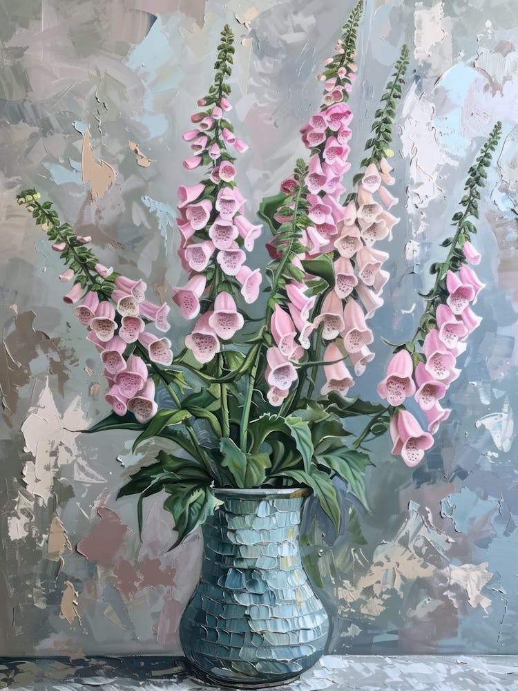 A World Of Flowers Foxglove 4 Painting