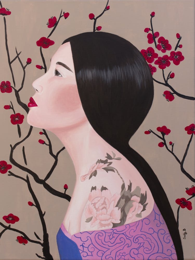 Chinese Woman With Tattoo