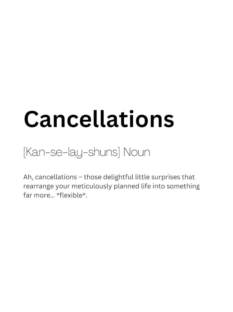 Cancellations Definition Meaning