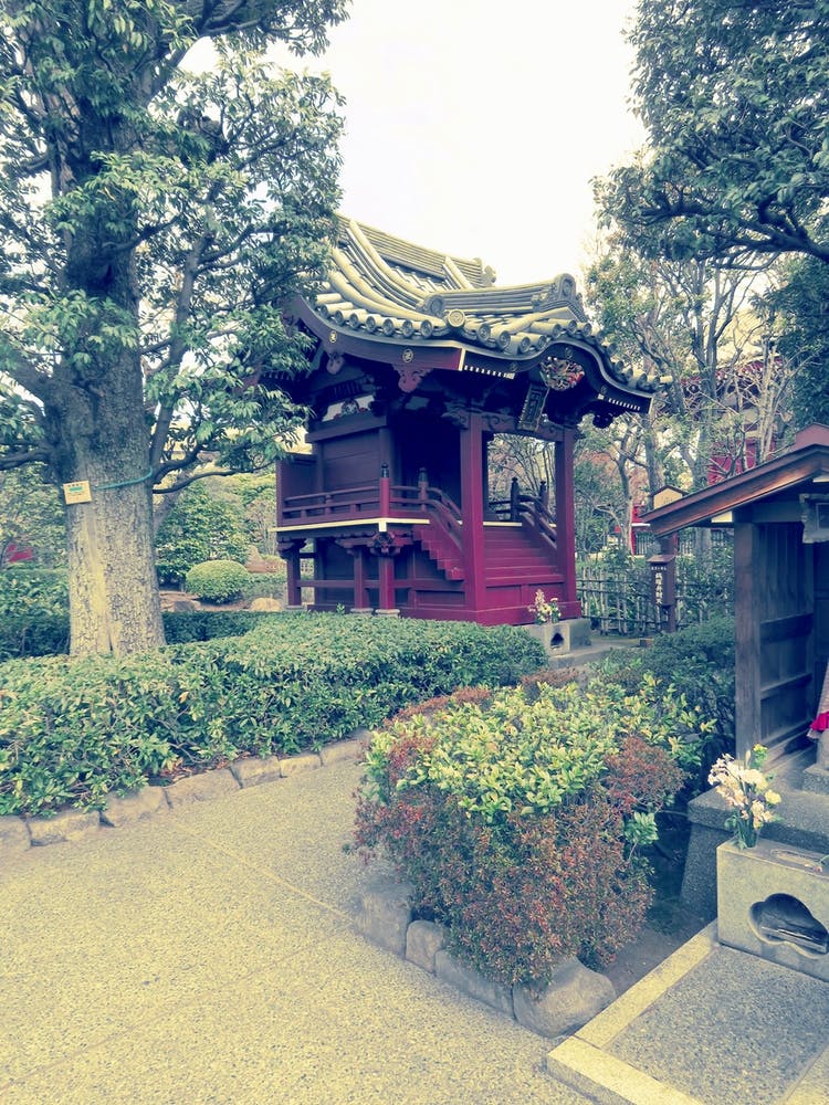 Pagode Japan Tokio Garten