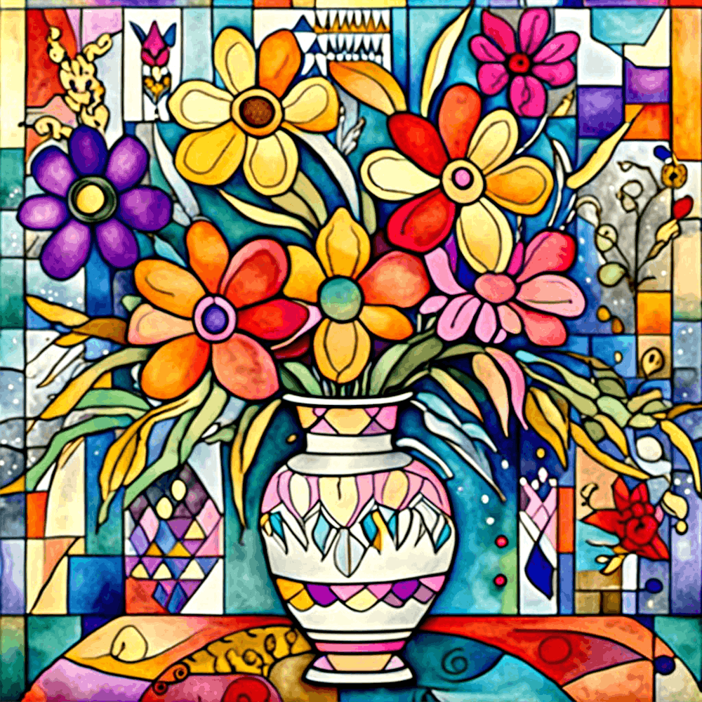 Abstrakte Blumen 3