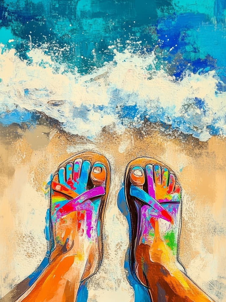 Flip Flops On The Beach