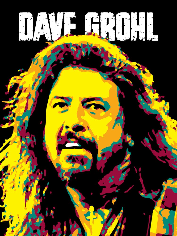 Dave Grohl Pop Art Portrait