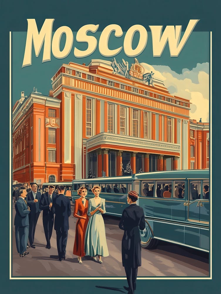 Aihrgdesign A Retro Travel Poster For Moscow Featuring The Bo 27609aae 787a 45ca A5ec 8a52e7caf872 2
