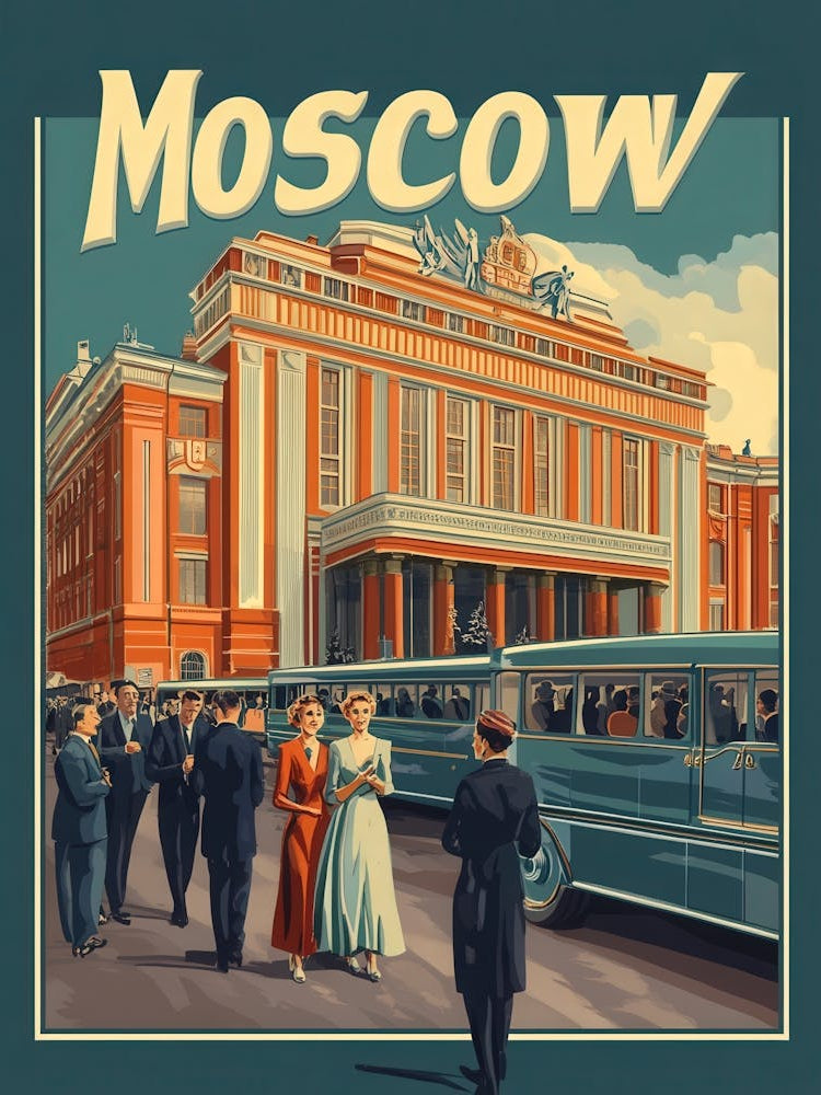 Aihrgdesign A Retro Travel Poster For Moscow Featuring The Bo 27609aae 787a 45ca A5ec 8a52e7caf872 2