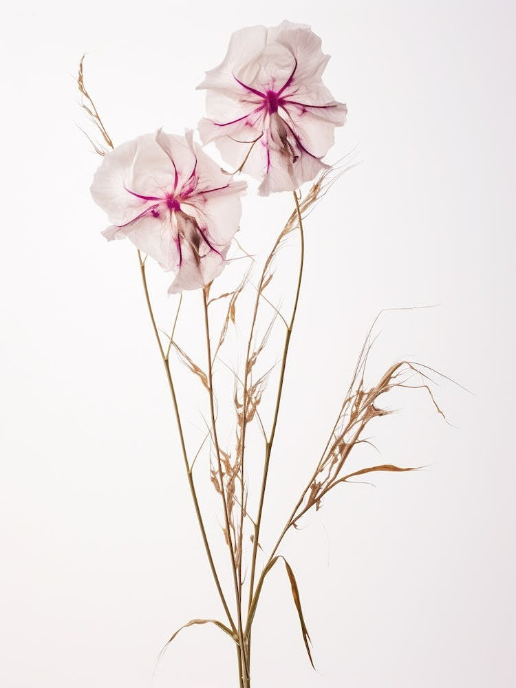 Pressed Wildflower Botanical Art Fireweed Chamerion 1