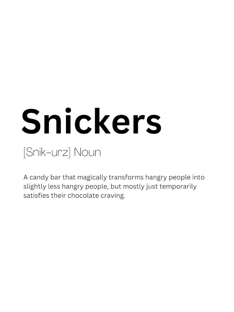 Snickers Definition Meaning