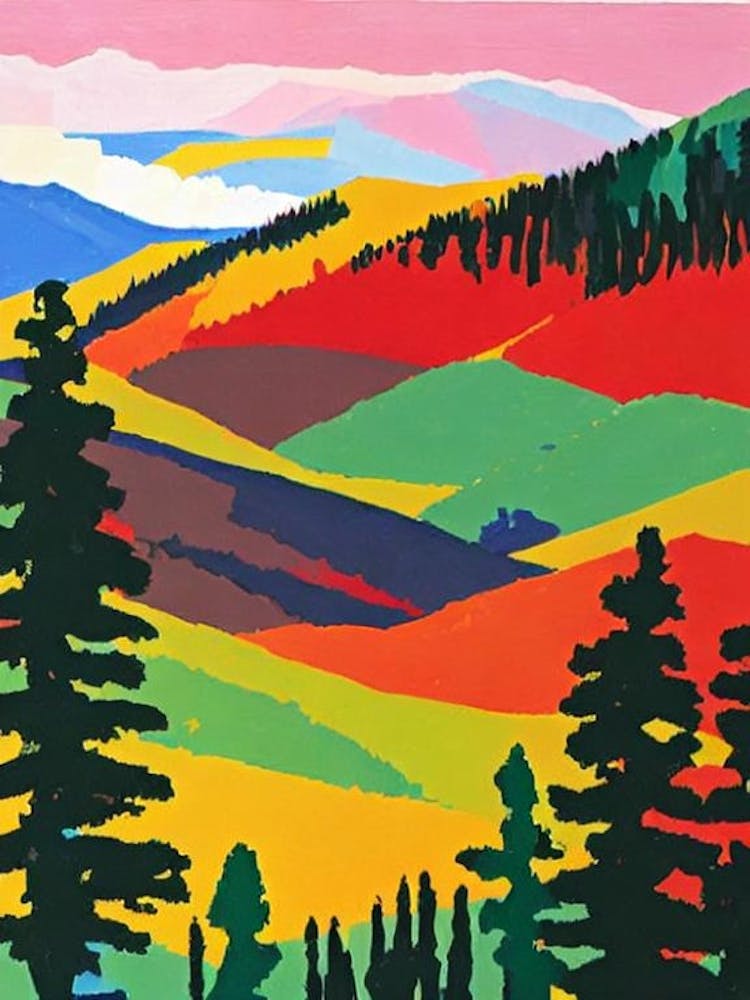 Banff National Park 1 Canada Abstract Colourful