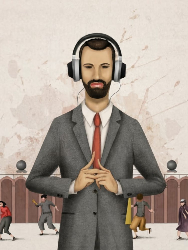 Man With Headphones 11