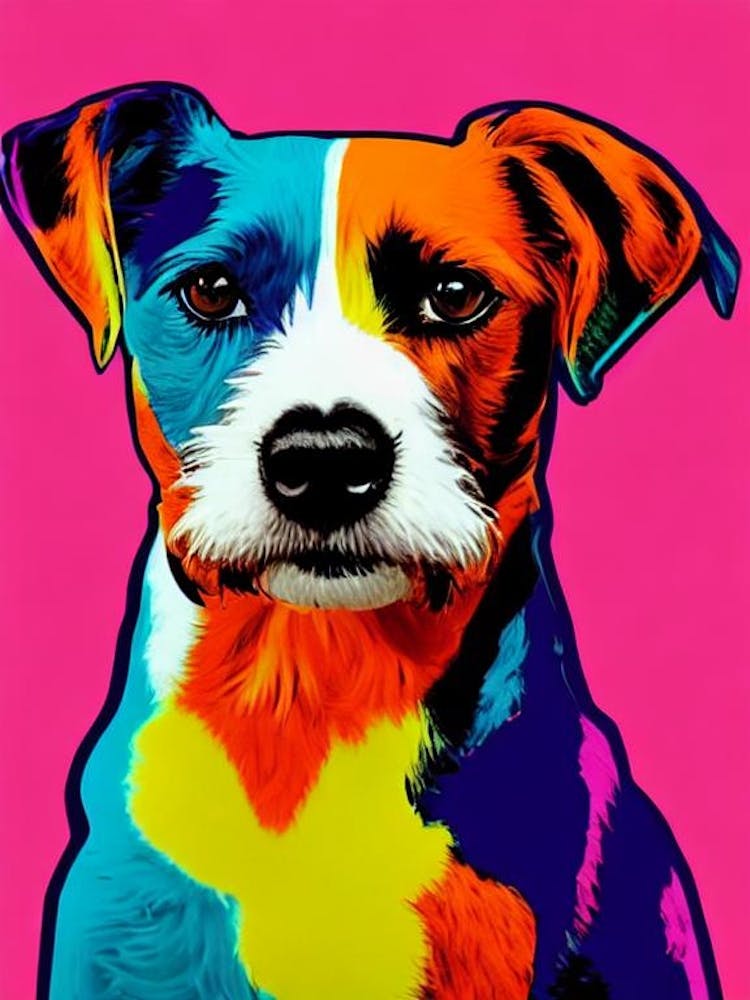 Fox Terrier (Smooth) Andy Warhol Style Dog