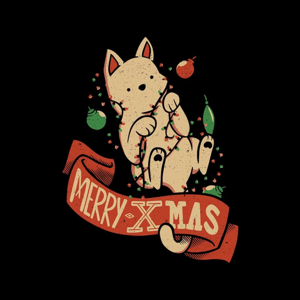 Merry Christmas Cat